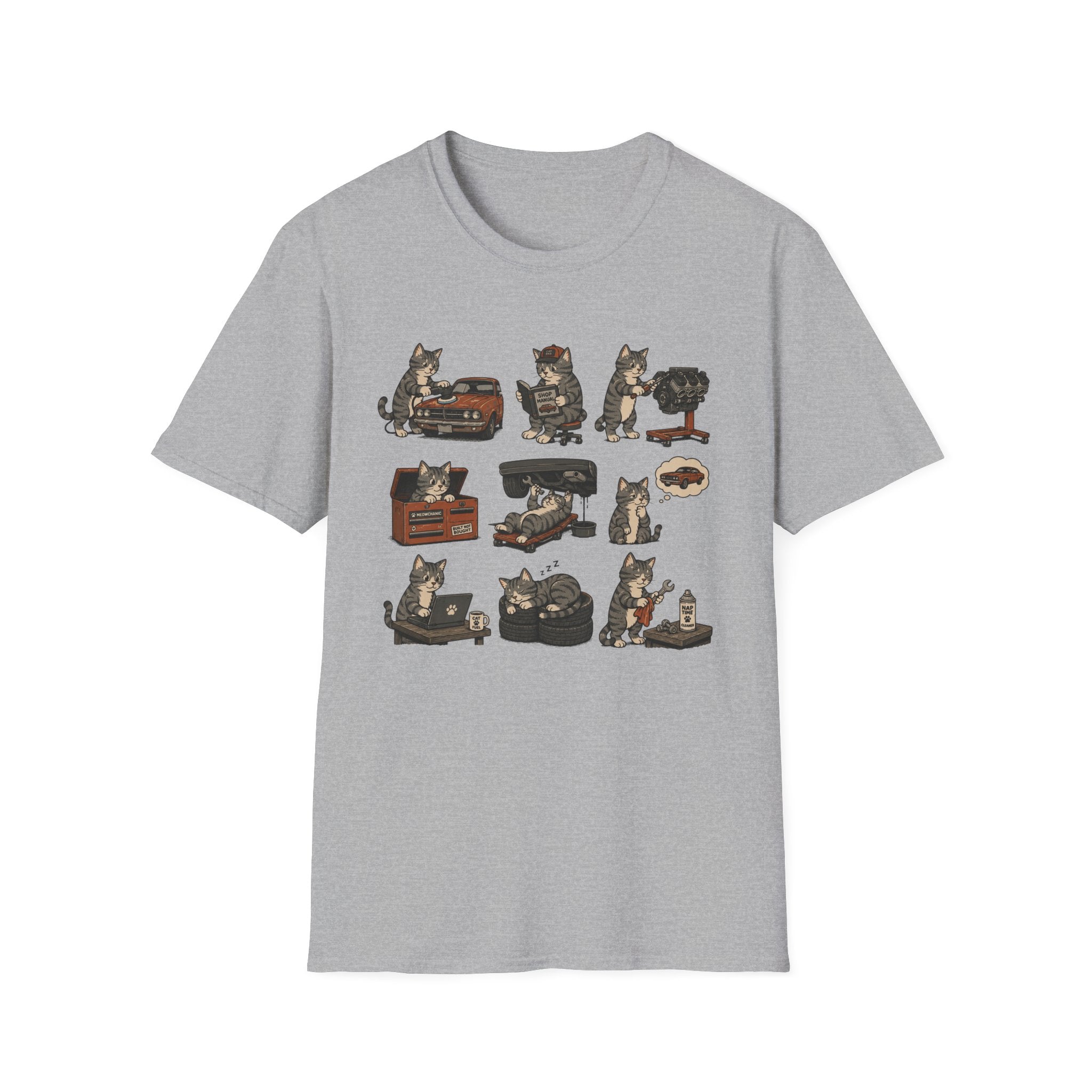 Mechanic Cat T-Shirt