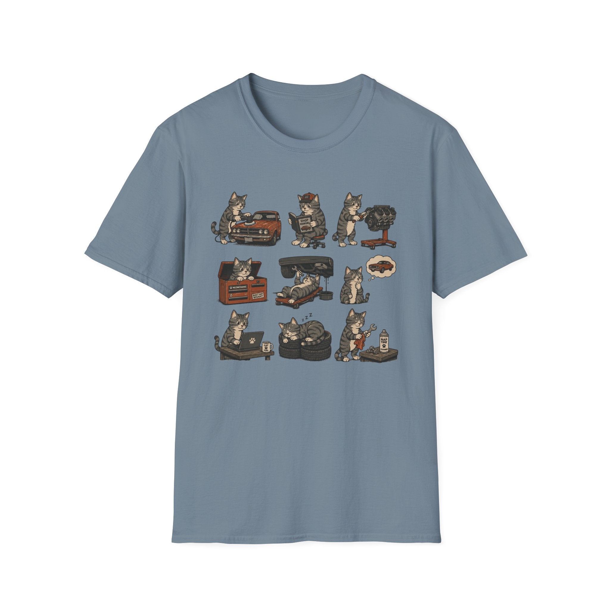 Mechanic Cat T-Shirt