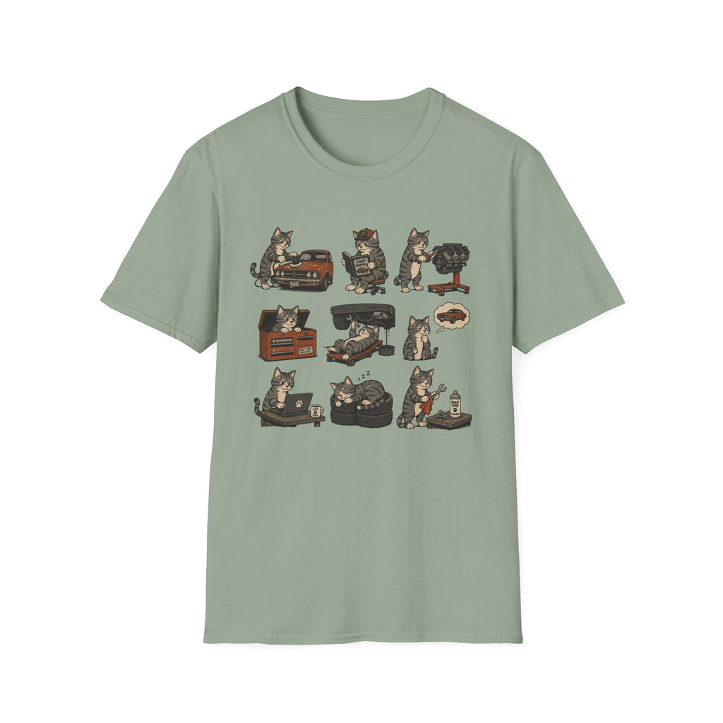 Mechanic Cat T-Shirt