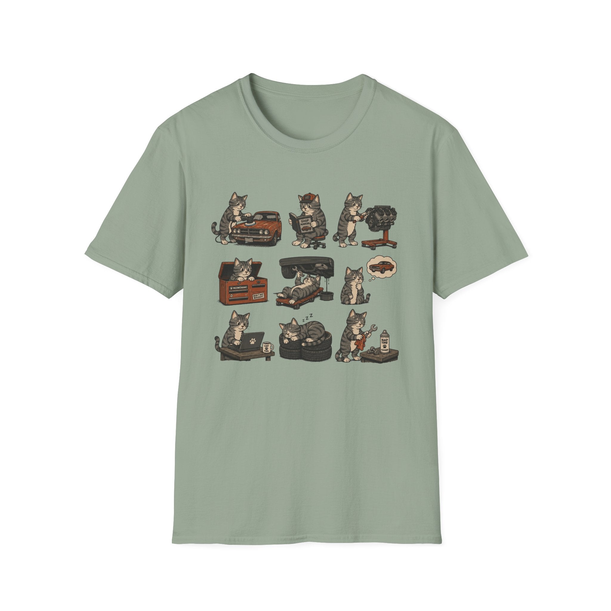 Mechanic Cat T-Shirt