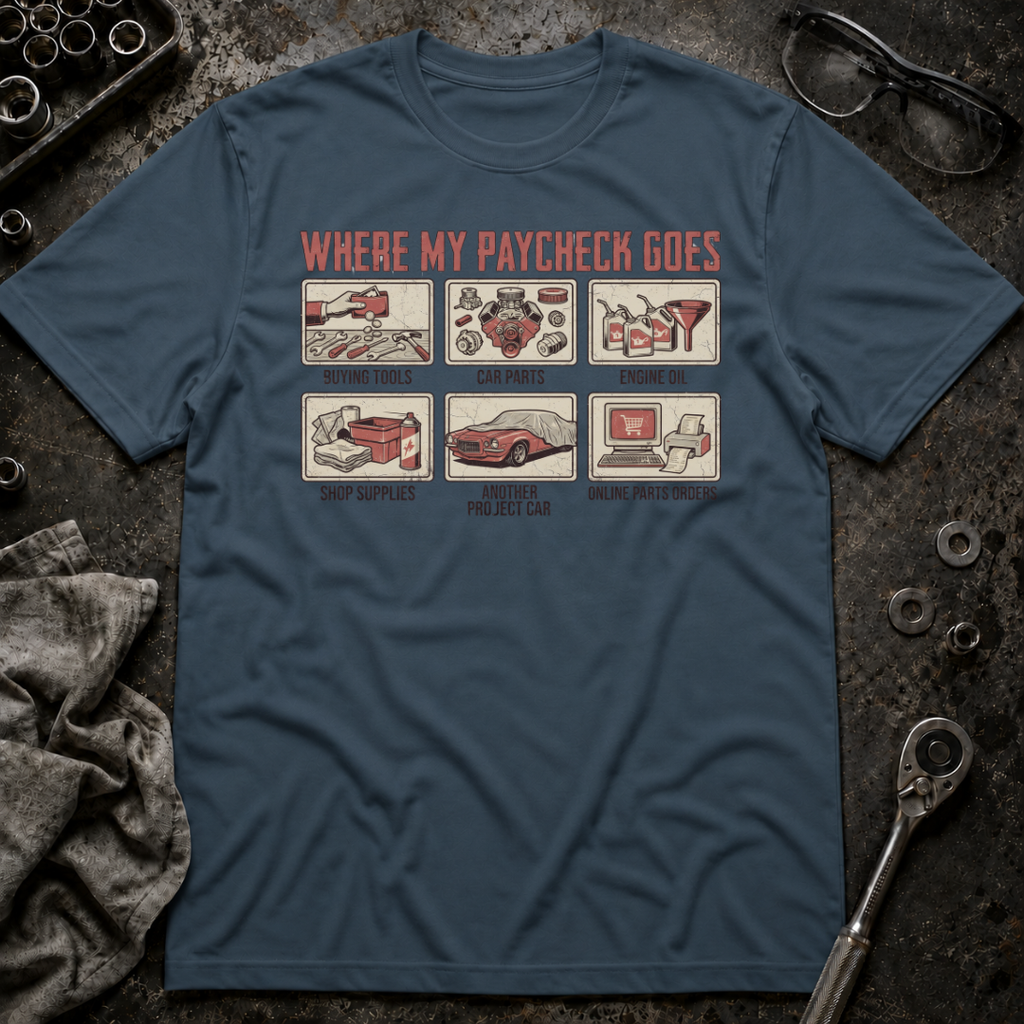 Paycheck Goes T-Shirt