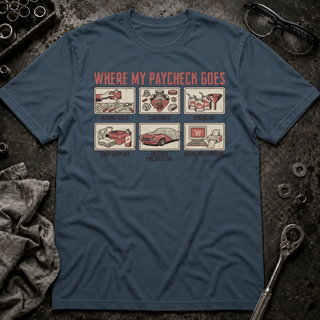 Paycheck Goes T-Shirt
