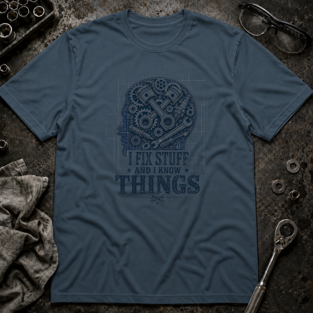 I Know Things Blueprint T-Shirt