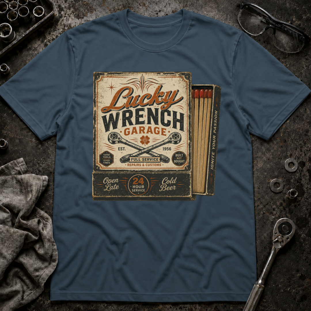 Lucky Wrench Garage T-Shirt