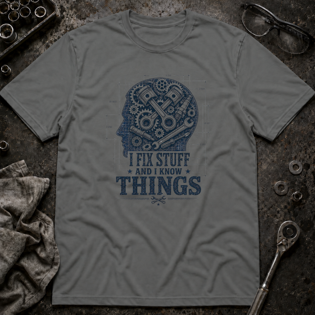 I Know Things Blueprint T-Shirt