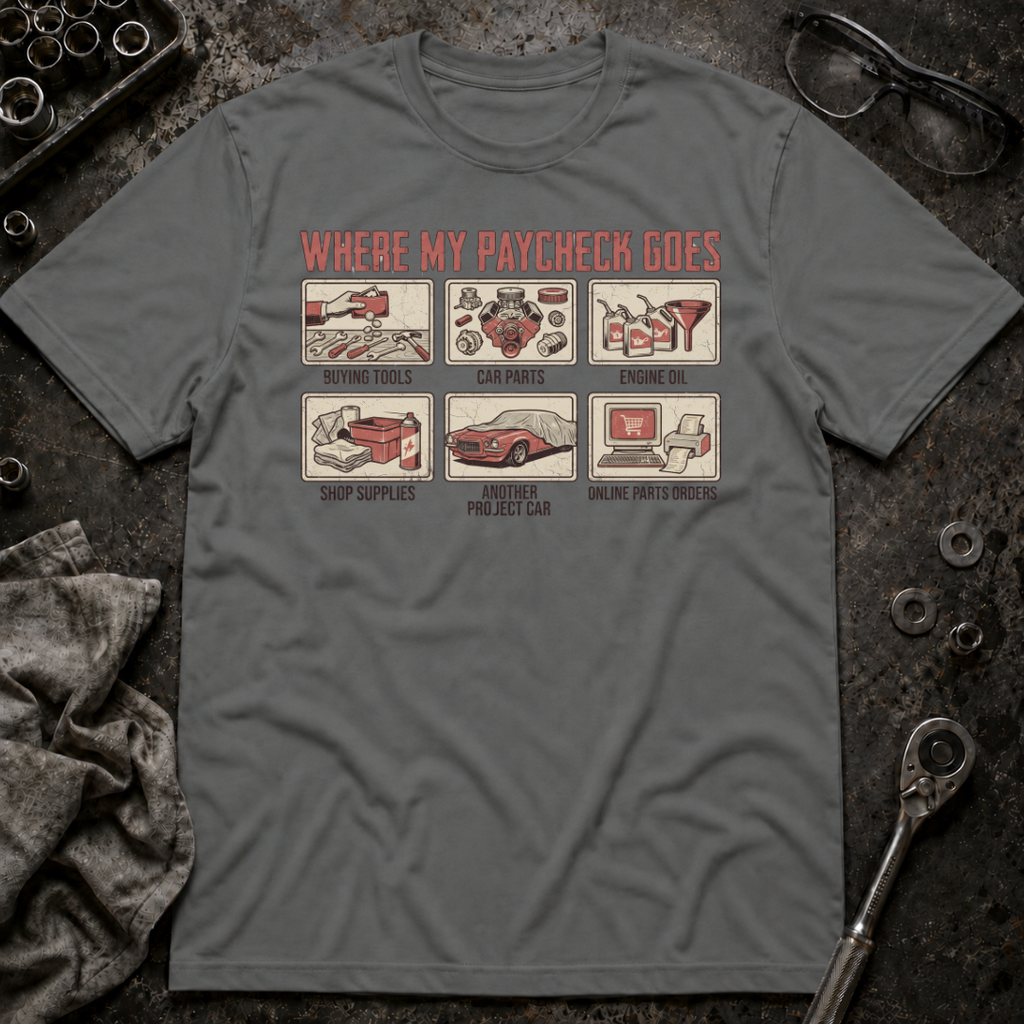 Paycheck Goes T-Shirt