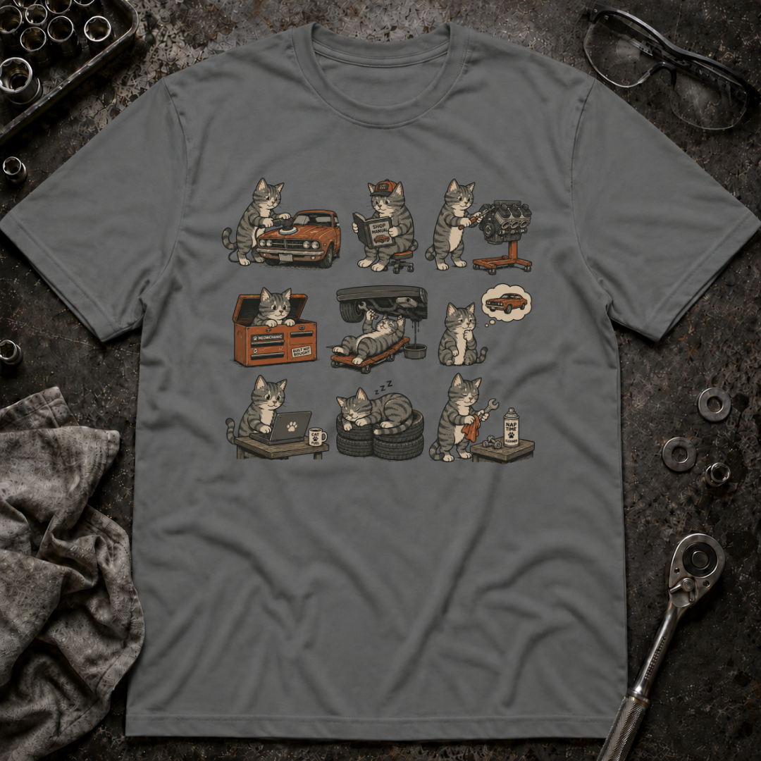 Mechanic Cat T-Shirt