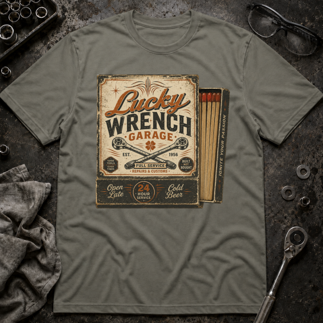 Lucky Wrench Garage T-Shirt