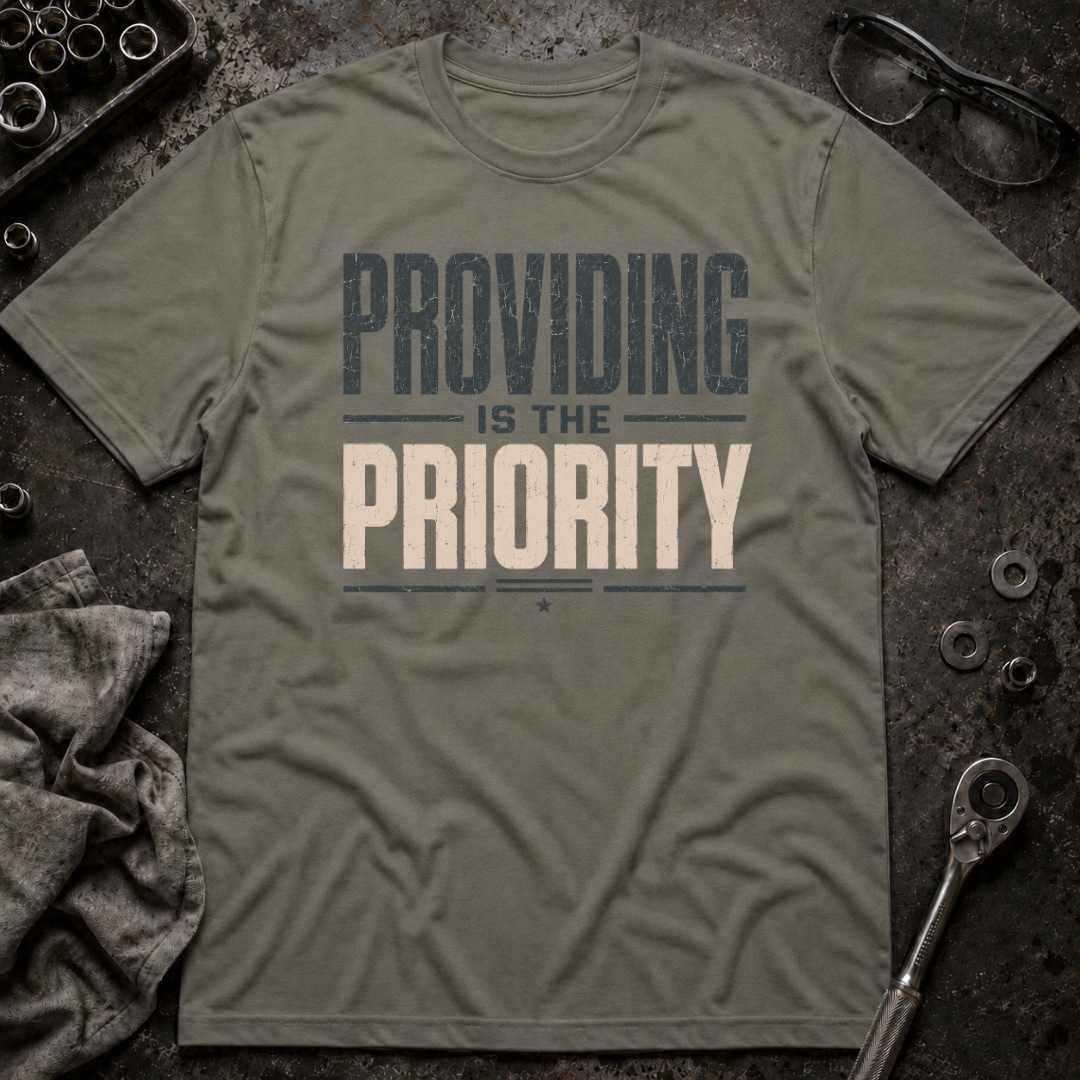Providing is the Priority T-Shirt