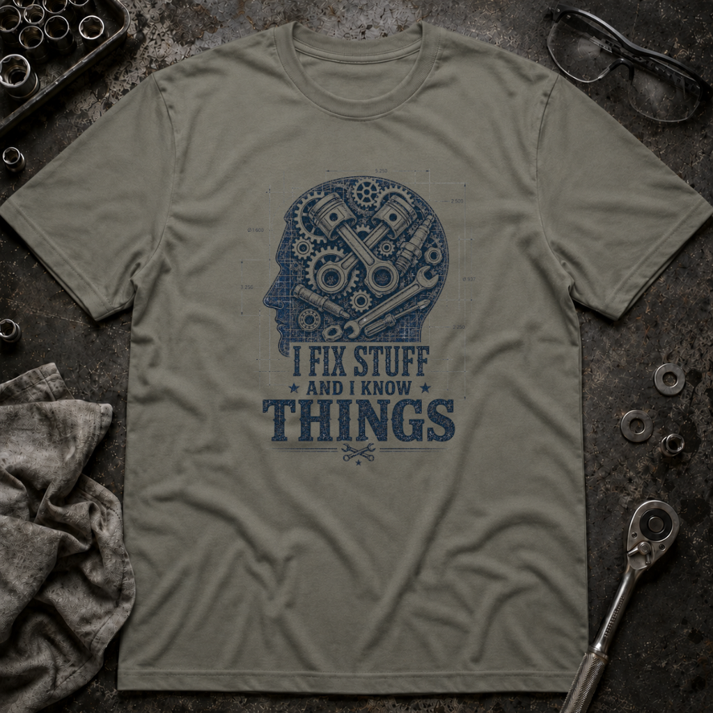 I Know Things Blueprint T-Shirt