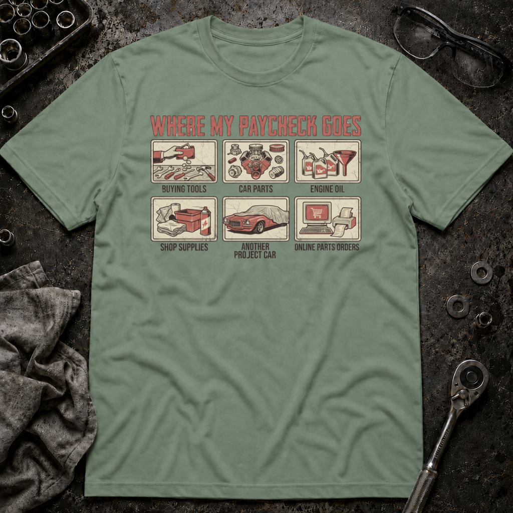 Paycheck Goes T-Shirt