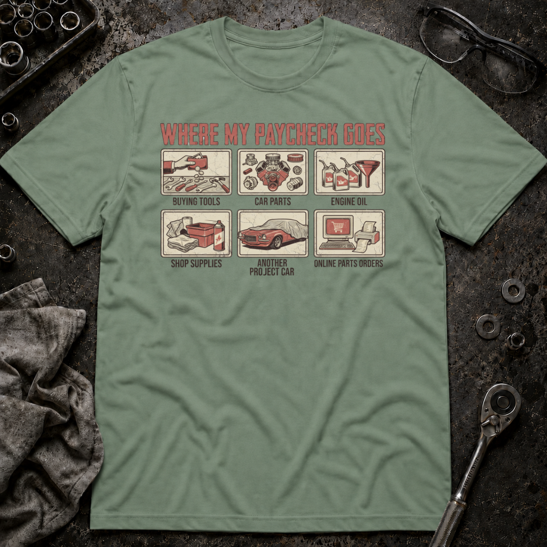 Paycheck Goes T-Shirt