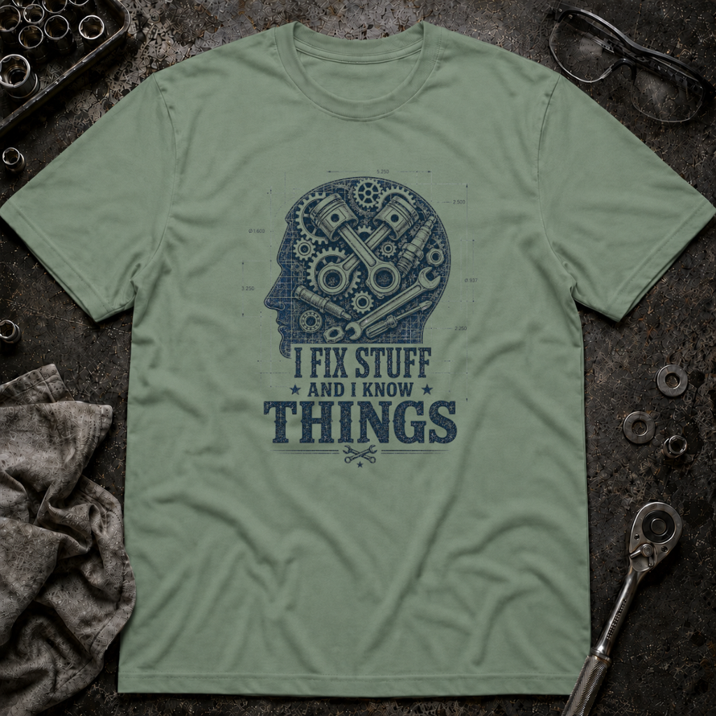 I Know Things Blueprint T-Shirt