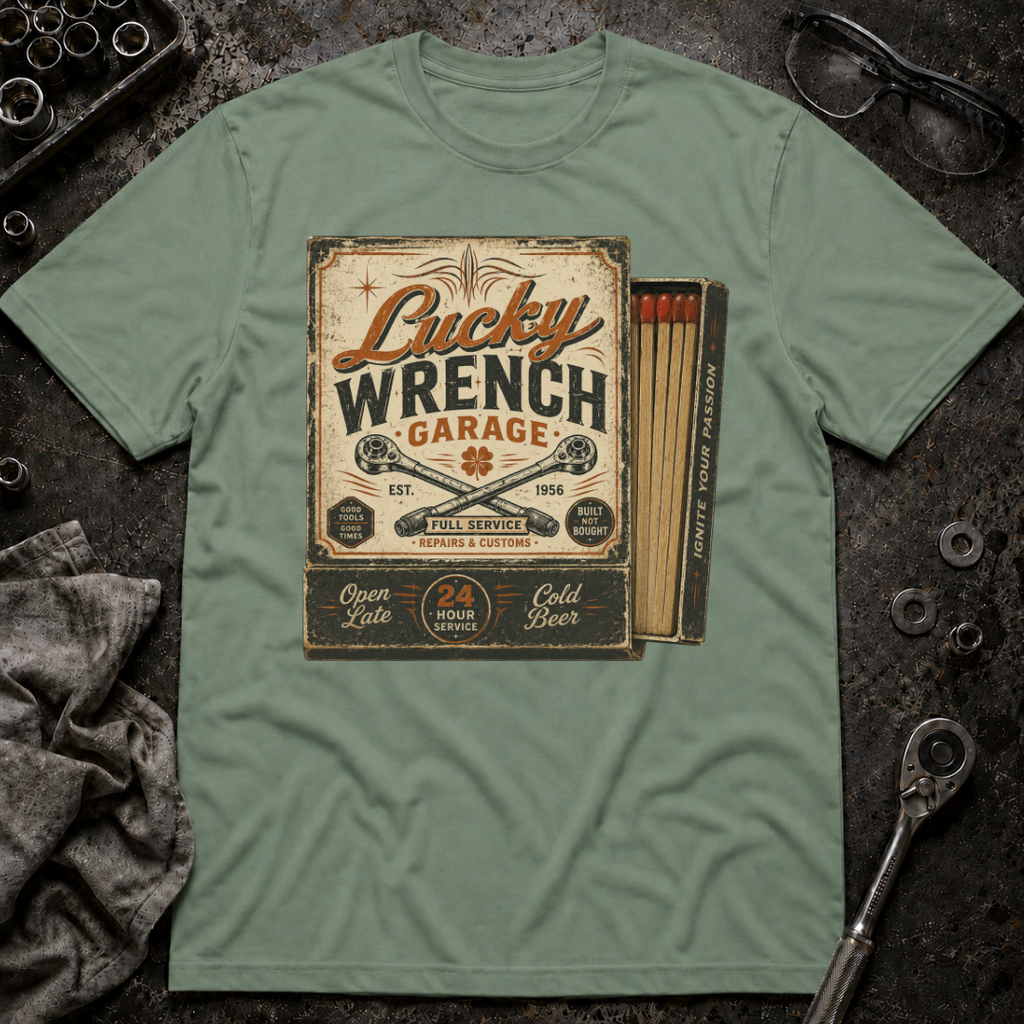 Lucky Wrench Garage T-Shirt