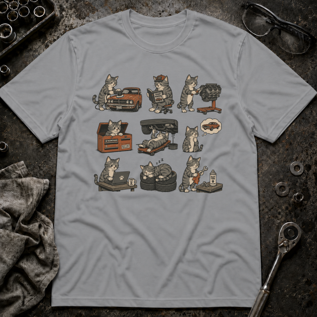 Mechanic Cat T-Shirt