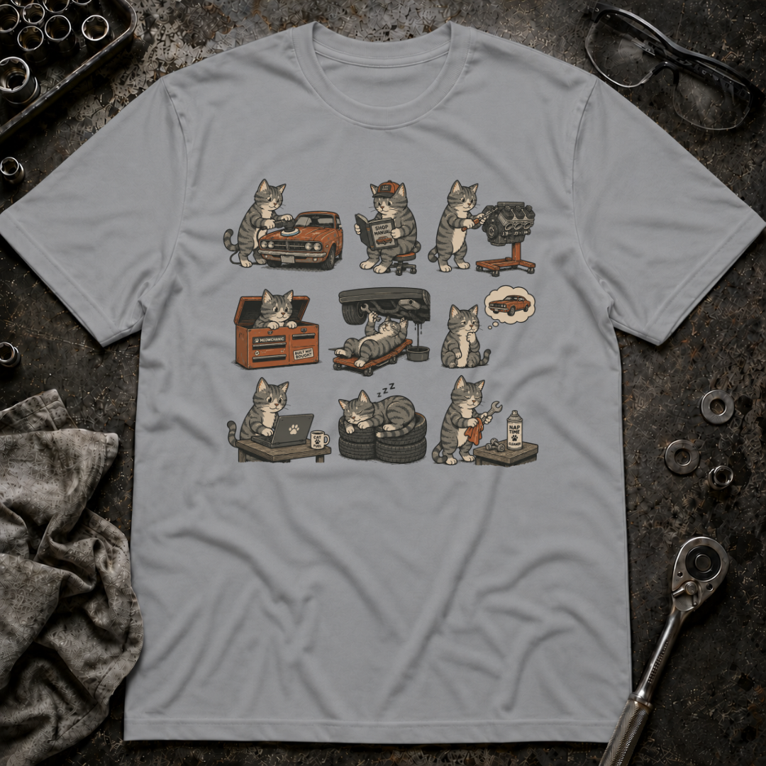 Mechanic Cat T-Shirt