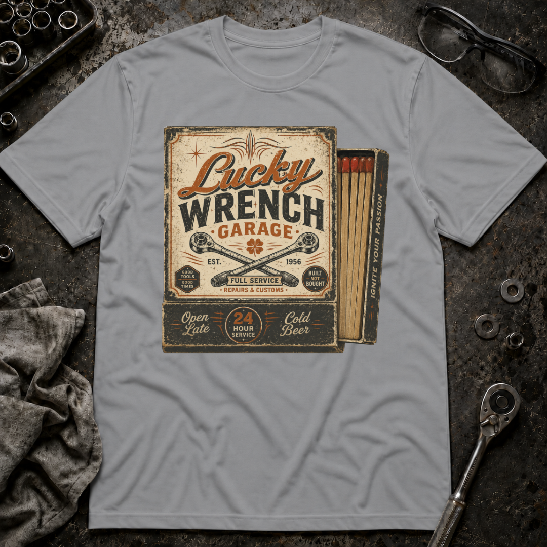 Lucky Wrench Garage T-Shirt