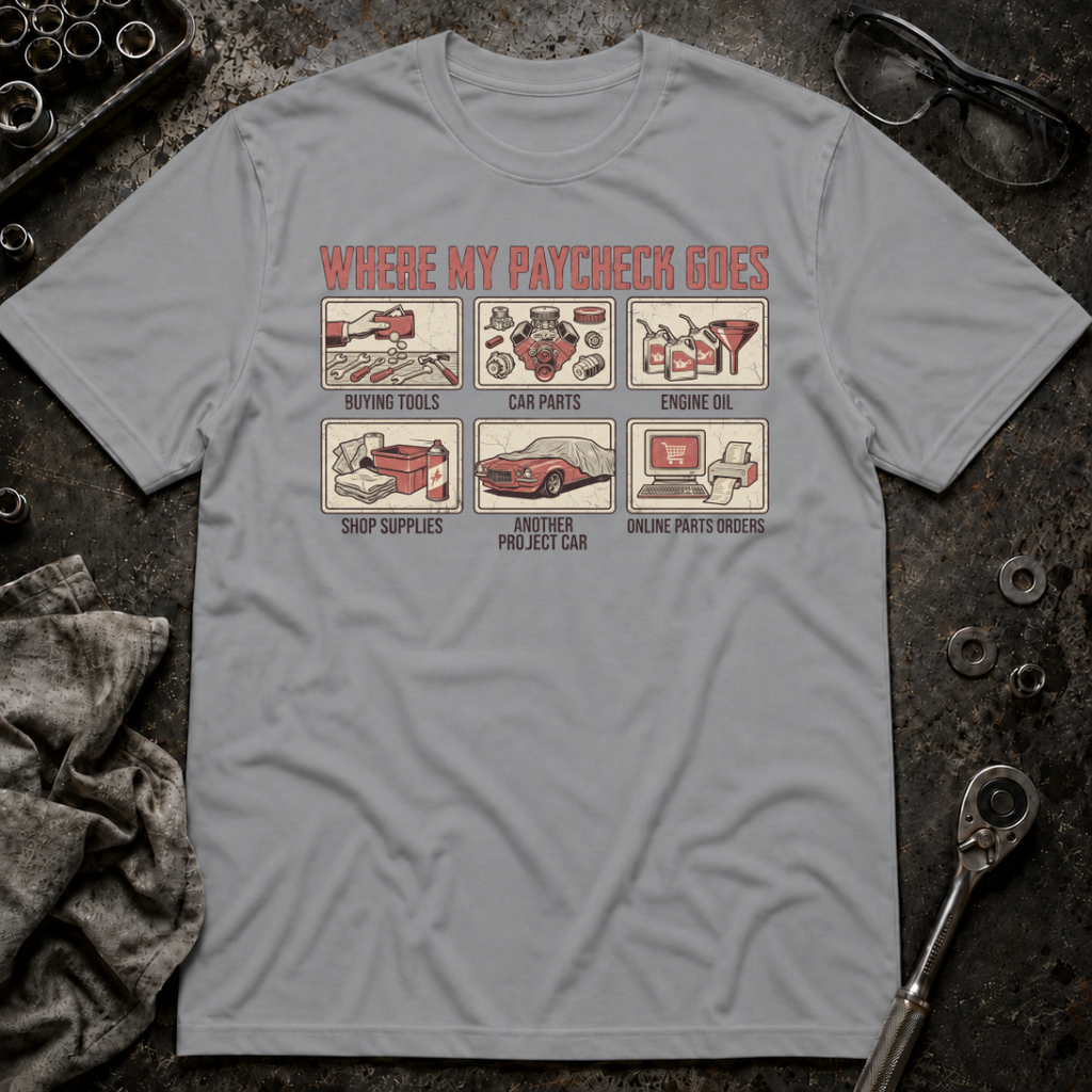 Paycheck Goes T-Shirt