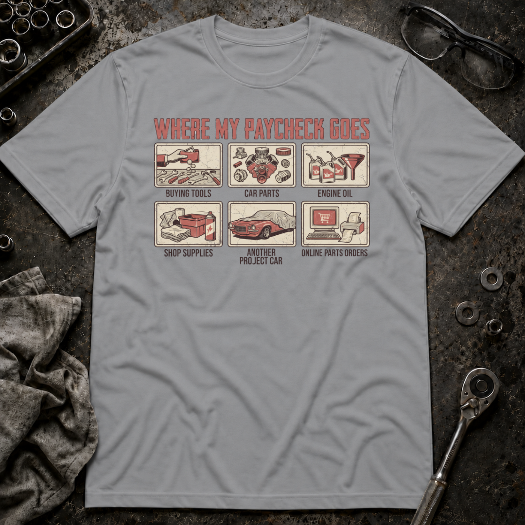 Paycheck Goes T-Shirt