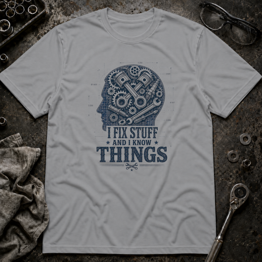 I Know Things Blueprint T-Shirt
