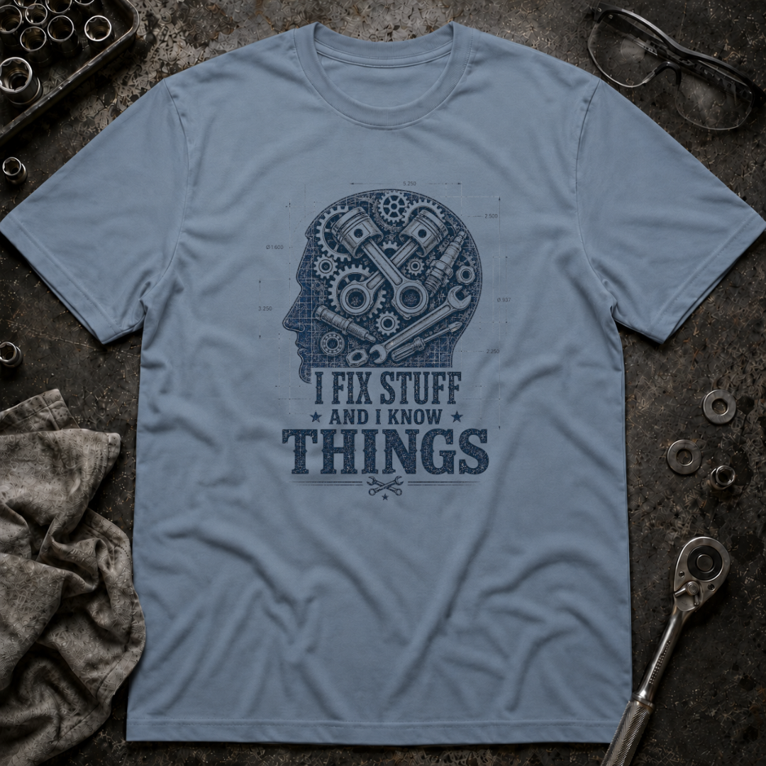 I Know Things Blueprint T-Shirt
