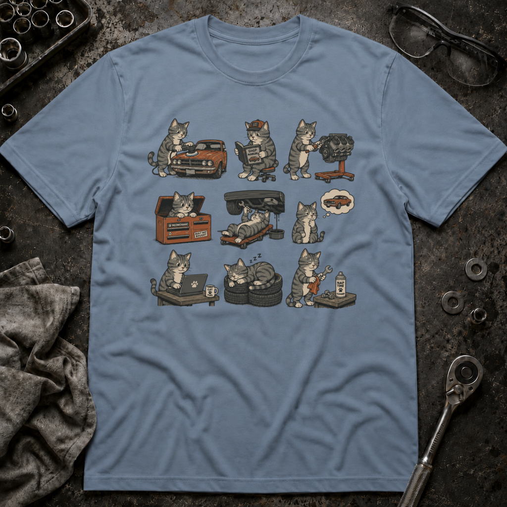 Mechanic Cat T-Shirt