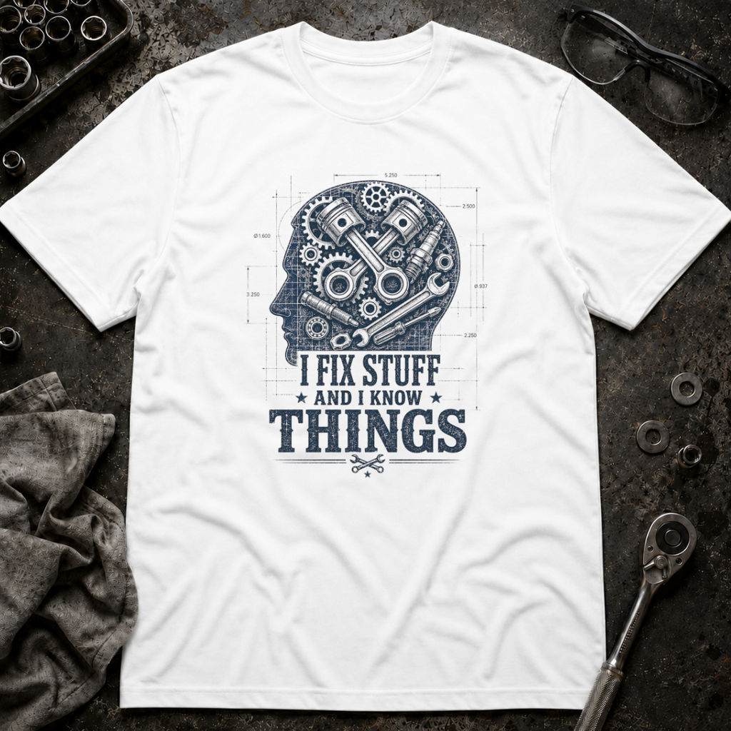 I Know Things Blueprint T-Shirt
