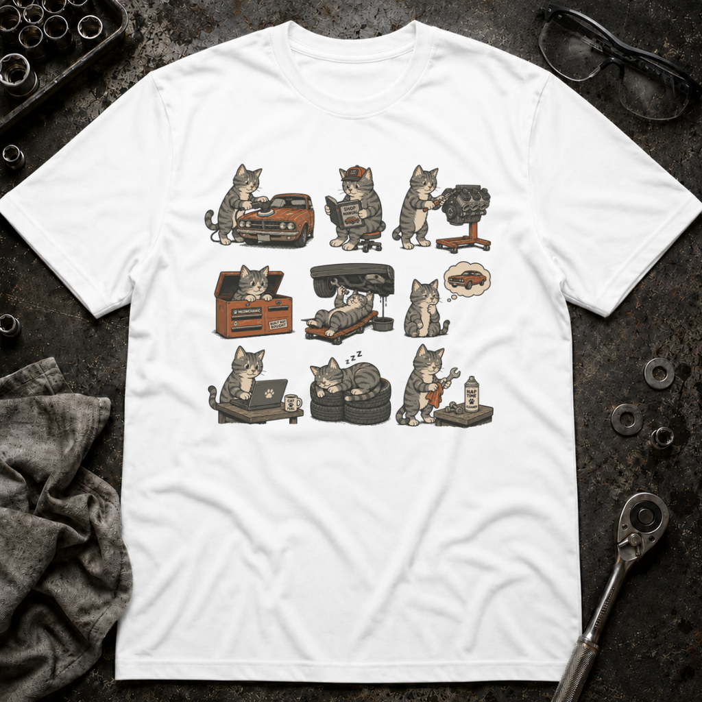 Mechanic Cat T-Shirt