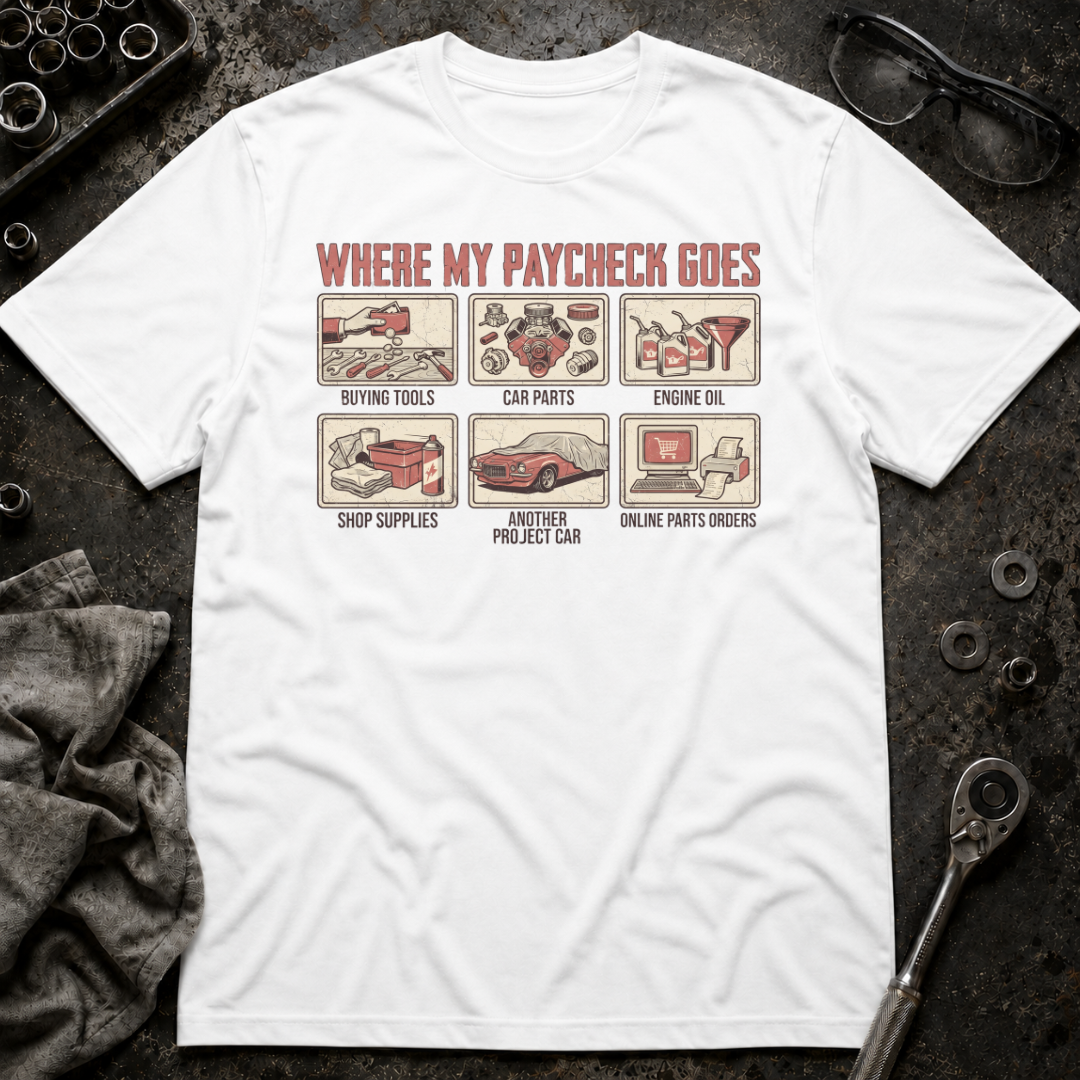Paycheck Goes T-Shirt